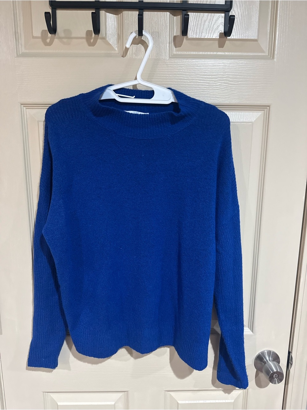Time and Tru Women's Crewneck Sweater in Cobalt Blue